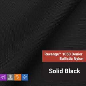 Revenge - 1050D Ballistic Nylon Fabric - Solid Black