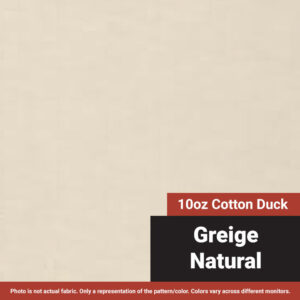 10 oz. Cotton Canvas Duck - Solid Natural / Greige - 60"