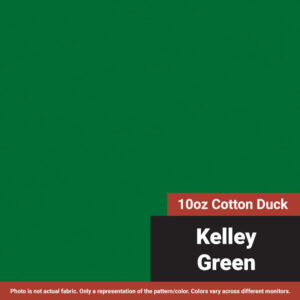 10 oz. Cotton Canvas Duck - Solid Kelly Green - 60"