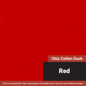 10 oz. Cotton Canvas Duck - Solid Red - 60"