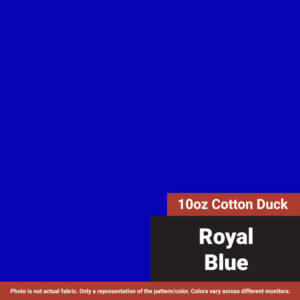 10 oz. Cotton Canvas Duck - Solid Royal Blue - 60"